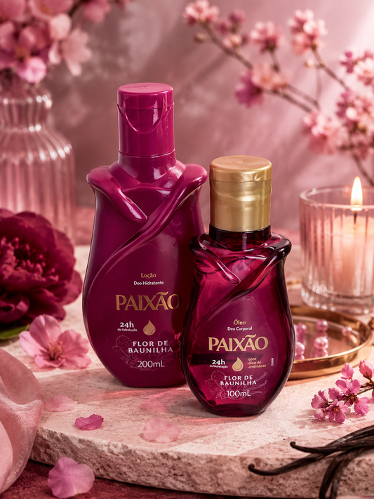 🌸 Huile Corporelle Paixão 
– Flor de Baunilha 100 ml