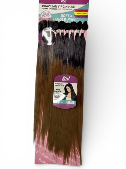 Extensions Lisses Ariel – Brazilian Virgin Hair Fibre protéinée• One Pack • 320g • 65–75 cm