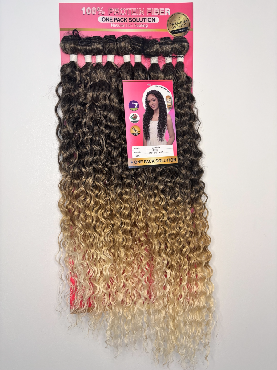 Extensions Ondulées Noires – 100% Protein Fiber – Opale (Lumina) – Natural Hair Feeling