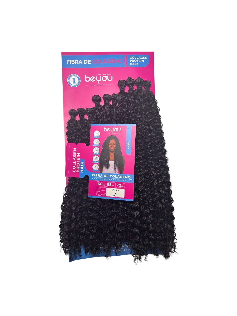 Extensions Bouclées Be You – Fibra de Colágeno (LACREI) –  Fibre collagène premium • 320g • 60–70 cm • Couleur 1