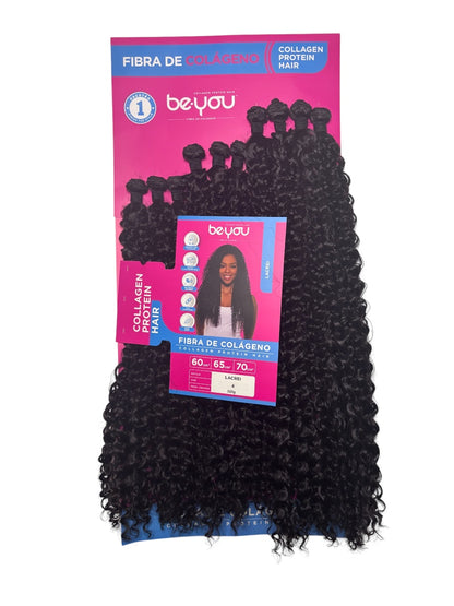 Extensions Bouclées Be You – Fibra de Colágeno (LACREI) –  Fibre collagène premium • 320g • 60–70 cm • Couleur 1