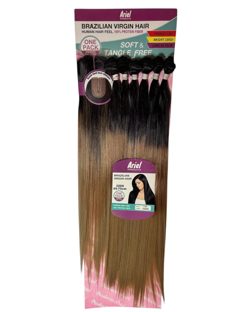 Extensions Lisses Ariel – Brazilian Virgin Hair Fibre protéinée• One Pack • 320g • 65–75 cm